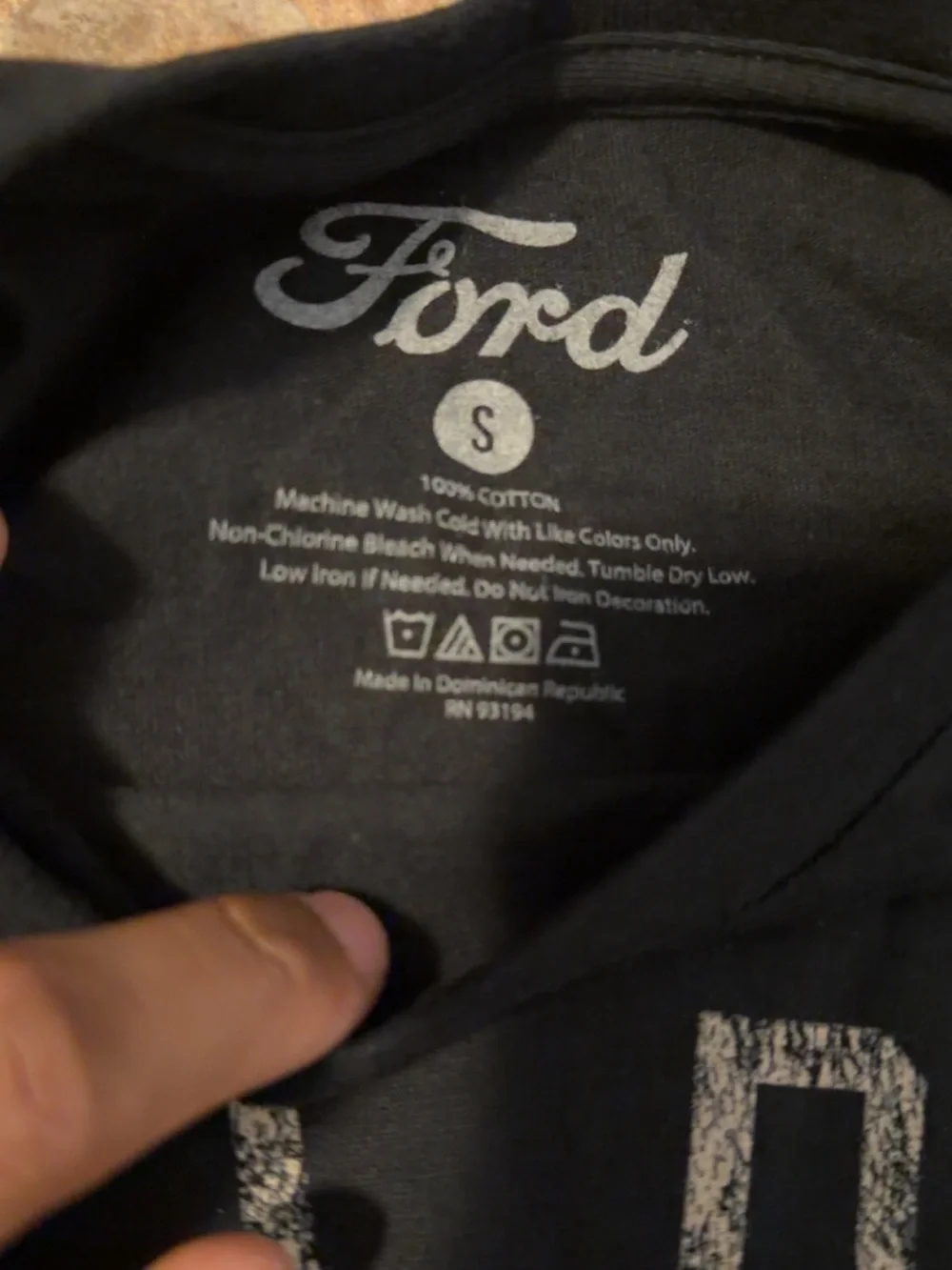 Ford' Black 'Ride the Pony' Mustang Graphic Tee